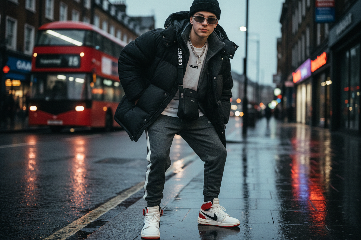 Teenager wearing UK drip